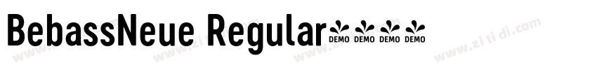 BebassNeue Regular字体转换